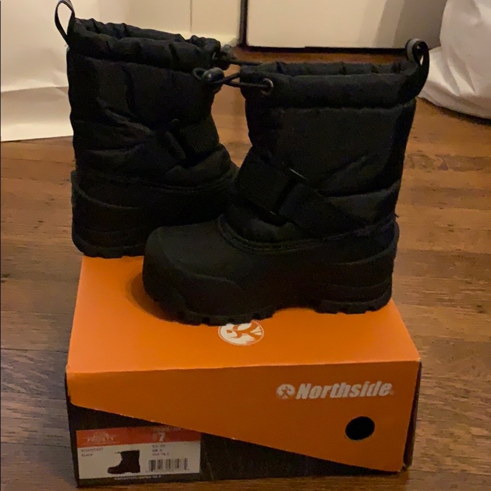 Toddler snow boots black Northside
